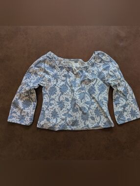 Vintage Girls Off Shoulder Blouse